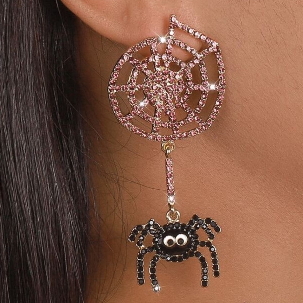 Spider Halloween Earrings - Picture 4 of 4